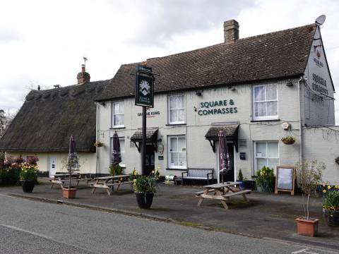 Photograph of the Square and Compasses pub in Great Shelford