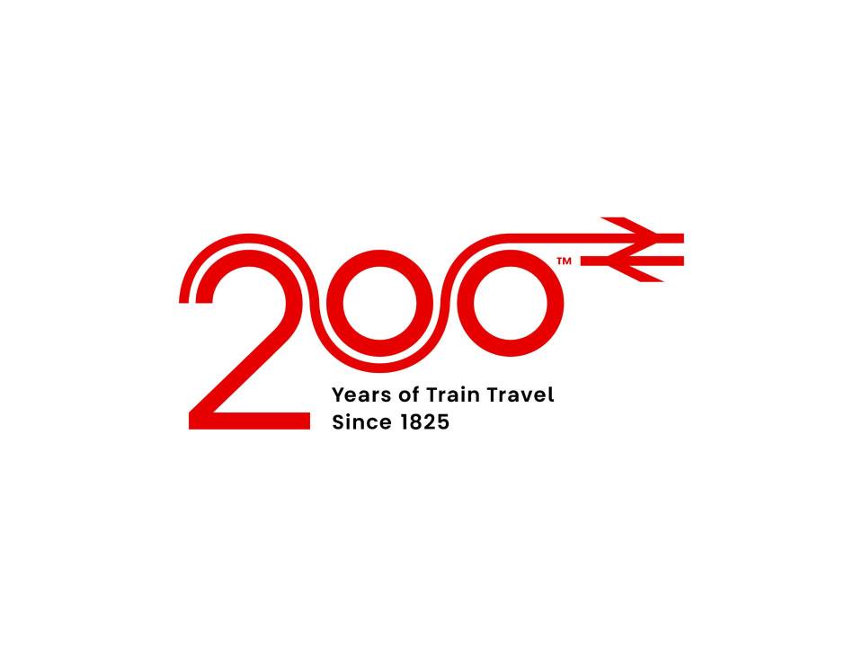 The Railway 200 logo on a white background