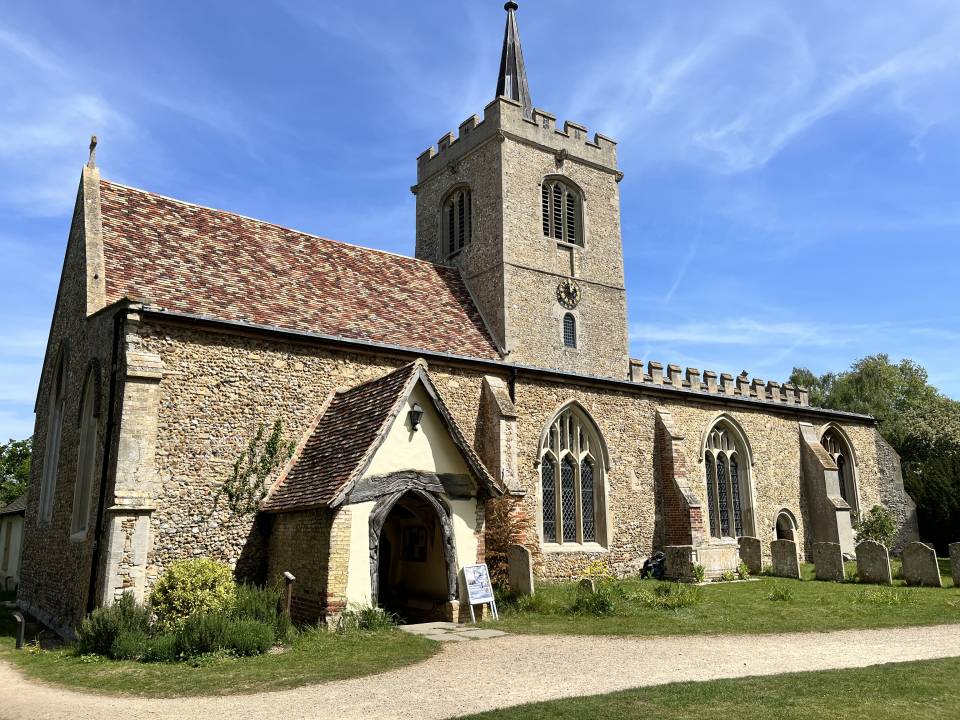 A photograph of St Mary and St Andrew Church in Whittlesford