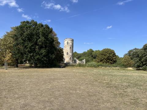 A photograph of the Folly at the Wimpole Estate